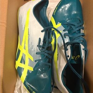 ASICS Hypersprint 7 Velvet Pine & Safety Yellow Sprint Spikes